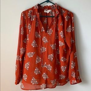 🚨last chance before donate🚨loft blouse